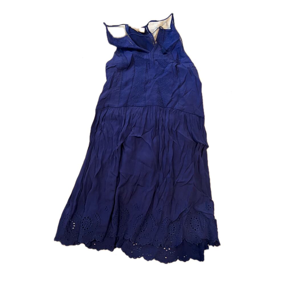 Ann Taylor Loft Dark Blue Summer Dress Womans Small
